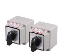 Interrupteur de déconnexion universel LW26-20, avec boîte étanche, double interrupteur d'alimentation, moteur inversé, Rotation Positive et négative, 1 pièce