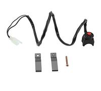 Interrupteur de démarrage à bouton-poussoir, interrupteur à klaxon, interrupteur universel à bouton de klaxon arrêt guidon 22mm pour moto moto
