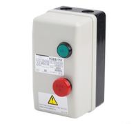 Interrupteur de démarrage de moteur électrique 380 V pour compresseur triphasé, contacteur avec protection contre les surcharges pour relais, contrôleur de boîtier ABS étanche IP55 (4-6 A)