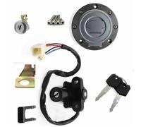 Interrupteur de démarrage Kit De Verrouillage Contacteur D'allumage pour Bouchon Réservoir Moto avec Clés pour Y-AMAHA FJR1300 FJR 1300 2001-2022 2021 2020 2019(Two Keys)