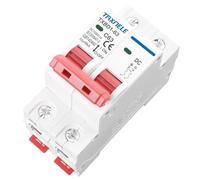 Interrupteur de disjoncteur solaire DC 1000V 2P,Interrupteur de batterie de disjoncteur DC 6A 10A 16A 20A 25A 32A 40A 50A 63A DC MCB Mini disjoncteur de système photovoltaïque photovoltaïque (10A)