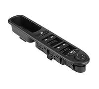 Interrupteur de fenêtre électrique Qiilu, interrupteur de commande de fenêtre principal électrique droit en plastique ABS pour 207 6490.EH noir