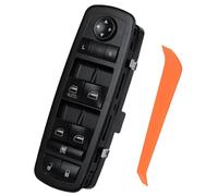 Interrupteur de fenêtre Master Power côté conducteur compatible avec les modèles Jeep et Dodge - Liberty 2008-2012, Journey 2009-2010, Nitro 2007-2011-Driver avant - Remplace # 4602632AH, 4602632AB