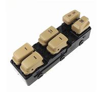 Interrupteur de fenêtre Nouveau bouton de fenêtre électrique noir/Beige adapté pour Hyundai pour Sonata 2011-2015 93570-3S000 interrupteur de fenêtre de commande électrique(Driver side beige)