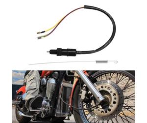 Interrupteur de feu stop arrière 2 fils 20,3 cm Longueur du câble Arrêt | Comprend un interrupteur et un ressort de 13 cm, kit de remplacement complet, améliore la sécurité routière, éclairage fiable