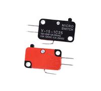 Interrupteur de fin course 5 pièces/lot 250V 16A four à micro-ondes porte bouton poussoir SPDT 1 NO NC Micro interrupteur V-15-1C25 trépied Jog limite