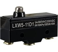 Interrupteur de fin course LXW5-11D1 bouton voyage Micro interrupteur 3 bornes à vis piston ressort court 10A 380VAC 220VDC(20pcs)