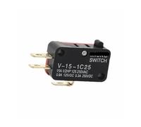 Interrupteur de fin de course de sécurité V-15-1C25 à levier à galet, action brusque, 250 V, 16 A, 1 NO, 1 NF(10Pcs)