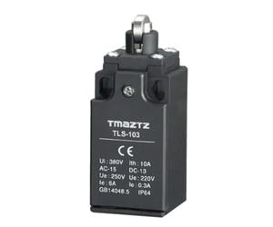 Interrupteur de fin de course économique, type plastique TLS-103, rouleau en acier inoxydable, tête affleurante et interrupteur de déplacement à ressort
