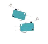Interrupteur de fin de course (lot de 5) 5 A 250 V 125 V NO + NC + COM, 3 broches, pas de 6,3 mm, interrupteur à levier à galet arqué de 28 mm ou 52 mm, interrupteur tactile(Silver)