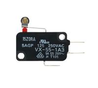 interrupteur de fin de course, Micro-interrupteur série VX, petit modèle, VX-55-1A3, VX-5-1A2, VX-53-1A3, VX-5-1A3, 2 pièces, coque en plastique(Vx-5-1a2)