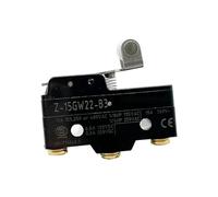 Interrupteur de fin de course micro momentané à bouton-poussoir, type à levier, type à galet, 15 A, 125 250 V CA; 0,5 A, 125 V CC, 0,25 A, 250 V CC
