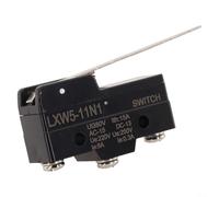 Interrupteur de fin de course momentané LXW511M AC 380 V DC 220 V 10 A Type de piston poussoir SPDT Support de panneau de contact pour mouvement mécanique et applications de contrôle (LXW5-11N1)