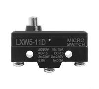 Interrupteur de fin de course momentané LXW511M AC 380 V DC 220 V 10 A Type de piston poussoir SPDT Support de panneau de contact pour mouvement mécanique et applications de contrôle (LXW5-11D1)