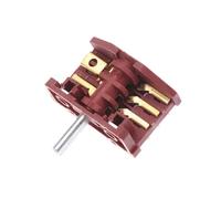 Interrupteur de four électrique 16A T150 AC à 4 positions, bouton rotatif 6 broches, interrupteur de contrôle de température.