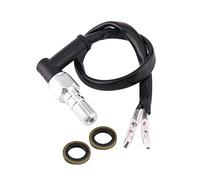 Interrupteur de Frein Hydraulique, Keenso Contacteur de Pression Hydraulique de Freinage Arrière de Moto Universel avec Rondelles M10x1.25 M10x1mm(M10x1)