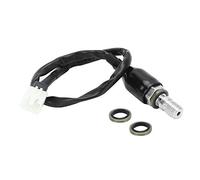 Interrupteur de frein hydraulique, ligne de commutateur de feu de frein de pompe hydraulique de moto d'huile universelle de moto Interrupteur de pression de frein M10x1.25 straight head