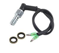 Interrupteur de Frein Hydraulique Moto, Installation Facile et Sécurité Renforcée, Contacteur à Pression M10x1.25 Universel avec Rondelles pour Motards et Garages de Réparation