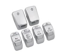 Interrupteur De Guidon Boîtiers De Commutateurs Commande Guidon Chromés Pour Moto Touring Road King, Dyna, Softail, Kit Couvercles Et Boutons Capuchon