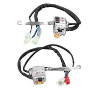 Interrupteur de guidon de frein à tambour, bouton de klaxon de guidon de moto multifonction gauche droite de remplacement pour JH70 JH90 pour Scooter chinois 50cc