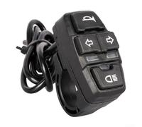 Interrupteur de guidon de moto avec 3 fonctions Phare intégré, clignotant, et commandes pour différents véhicules électriques (interrupteur 3 en 1)