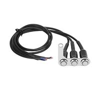 Interrupteur de guidon de moto avec bouton LED ON OFF, contrôleur universel de lumière pour guidon avec indice d'étanchéité IP65, commutateur en acier inoxydable pour phare, klaxon