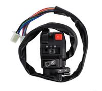 Interrupteur de guidon de moto avec clignotants, starter et options de feux de route et de croisement