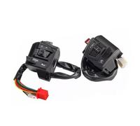 Interrupteur de guidon de moto de 22 mm LED Horn Horn Turn Turlight Electric Start Bouton Compatible avec Pulsar NS 150 200 AS 200 Modèles Ajustement universel pour les vélos similaires(One pair)