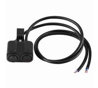 Interrupteur de guidon de moto en alliage d’aluminium CNC, interrupteur de commande à double projecteur avec témoin lumineux, montage universel pour guidons de 1 pouce (25 mm) sur