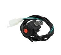 Interrupteur de guidon de moto Interrupteur Démarrage Et D'arrêt Moto Bouton Klaxon NO/OFF Bouton Démarrage Du Guidon La Moto Généralement Ouvert Convertisseur Électrique Bouton-poussoir D'allumage
