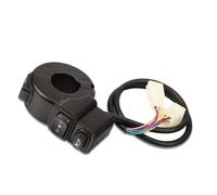Interrupteur de guidon de moto Interrupteur Moto 3 En 1 Phares Quadruples Clignotants Klaxon Bouton Marche/arrêt Guidon 22 Mm Contrôleur De Commutateur D'allumage De Démarrage Universel