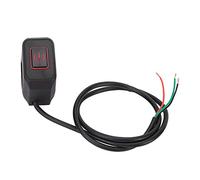 Interrupteur de Guidon de Moto Yctze 22mm, Bouton de Commande D'interrupteur D'éclairage de Moto ATV étanche Universel pour Phare (métal ABS)(rouge)
