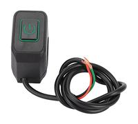 Interrupteur de Guidon de Moto Yctze 22mm, Bouton de Commande D'interrupteur D'éclairage de Moto ATV étanche Universel pour Phare (métal ABS)(Vert)