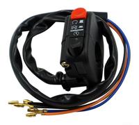 Interrupteur de guidon double fonction 22 mm pour klaxon lumineux double