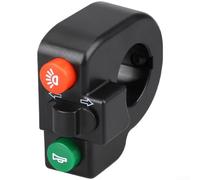 Interrupteur de guidon étanche IP65 12 V-48 V pour ATV pour quad étanche | Commande combinée, klaxon et phare, signal clignotant intégré, sûr dans la circulation, clairement reconnaissable