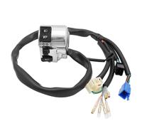 Interrupteur de guidon gauche Commodo compatible avec Honda VTX1800C 2002-2004 VTX1800R VTX1800S 2002-2003 Commutateur Clignotant Avertisseur Phares