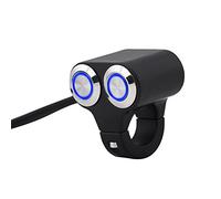 Interrupteur de guidon moto 7/8 pouce 22mm universel, Commutateur compact Marche/Arrêt Frein Phare anti-brouillard Type retour manuel pour motards occasionnels et professionnels