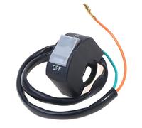 Interrupteur De Guidon Pour Moto,Bouton-Poussoir Marche/Arrêt De 22mm,Bouton De 12v,Pour Quad,Vélo Électronique,Scooter,Moto - Type Gray