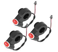 Interrupteur de klaxon de vélo, 3 pièces interrupteur de klaxon de vélo électrique étanche interrupteur de klaxon de bouton-poussoir de vélo pour guidon de 22.5mm
