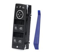 Interrupteur de lève-vitre avant gauche côté conducteur compatible avec Mercedes-Benz C230, C250, C300, C350, C63 AMG, E350, E400, E550, GLK350, Remplace OE 2049055402