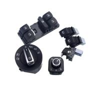 Interrupteur De Lève-Vitre Bouton Pour Golf 5 6 Mk5 Pour Jetta Pour B6 5ND941431B 5ND959855 Interrupteur De Phare Chromé Maître Fenêtre Électrique(A)