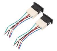 Interrupteur de Lève-vitre de Voiture à Bouton Unique | Commande Montée et Baisse, Adaptateur de Prise Pré-câblé, Plastique Alliage, pour Porte Véhicule Camion Rv Atv