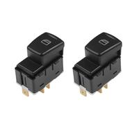 Interrupteur de lève-vitre de voiture compatible avec Smart pour Forfour 454 Hatchback 2004 2005 2006 A4548201010 4548201010 Lot de 2 interrupteurs de fenêtre en verre