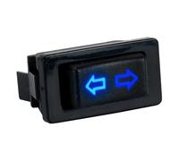 Interrupteur De Lève-vitre Électrique 5 Broches 12 V CC 20 A Voyant Bleu rouge Faisceau Câbles Universel Pour Voiture Bouton Fenêtre(Blue Switch Only)