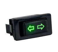 Interrupteur De Lève-vitre Électrique 5 Broches 12 V CC 20 A Voyant Bleu rouge Faisceau Câbles Universel Pour Voiture Bouton Fenêtre(Green Switch Only)