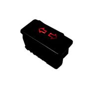 Interrupteur de lève-vitre électrique voiture, 5 broches, 12 V/24 V CC, 20 A, lumière bleue/rouge, bouton véhicule, accessoires(Red)