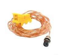 Interrupteur de ligne de commande de soudage argon avec connecteur aéronautique, contacts en cuivre, options de longueur entre 2 et 20 mètres, compatible avec les systèmes de contrôle de soudage (4 m)