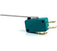 Interrupteur de limite 5pcs Micro Interrupteurs fin 6A 250V 125V NO + NC 6. 3 mm broches SPDT Switch 28 52 le levier à rouleau roulettes Microswitch(Kw7-9)