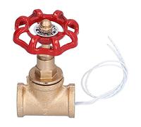 Interrupteur de lumière de vanne d'arrêt de 1/2 po, interrupteur de lampe de conduite d'eau, interrupteur de lampe Steampunk à poignée rouge avec fil pour luminaires de tuyau