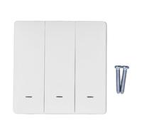 INTERRUPTEUR DE LUMIÈRE SANS FIL TÉLÉCOMMANDE VOCALE WIFI POUR ZIGBEE 3 GANG PREMIUM TIMING MATÉRIAU ABS